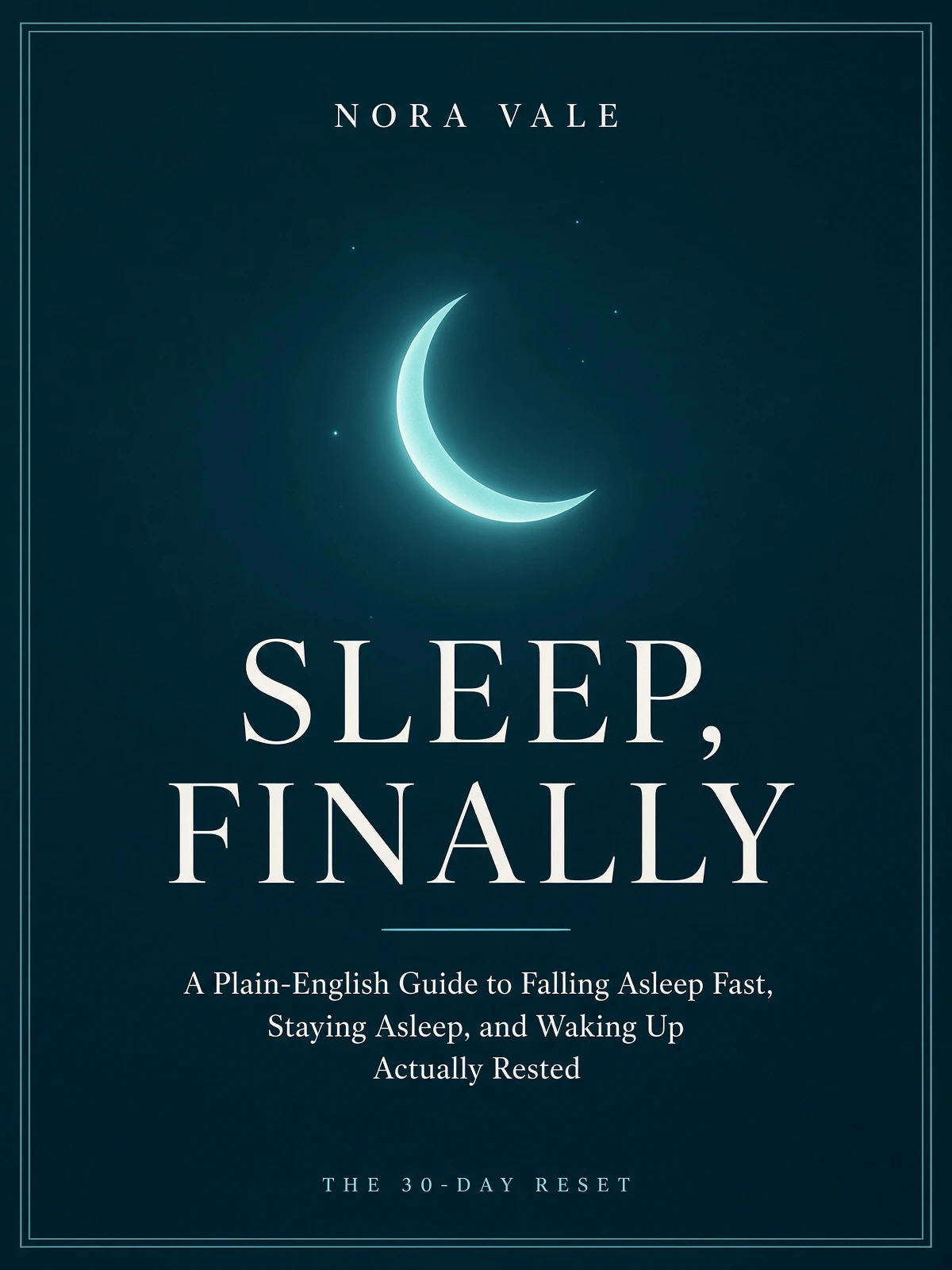 Sleep, Finally - book cover