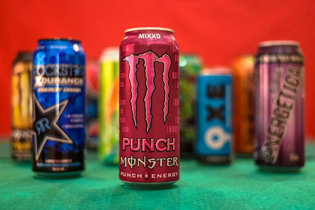 Sleep-themed photo for energy drinks vs coffee which hurts sleep more