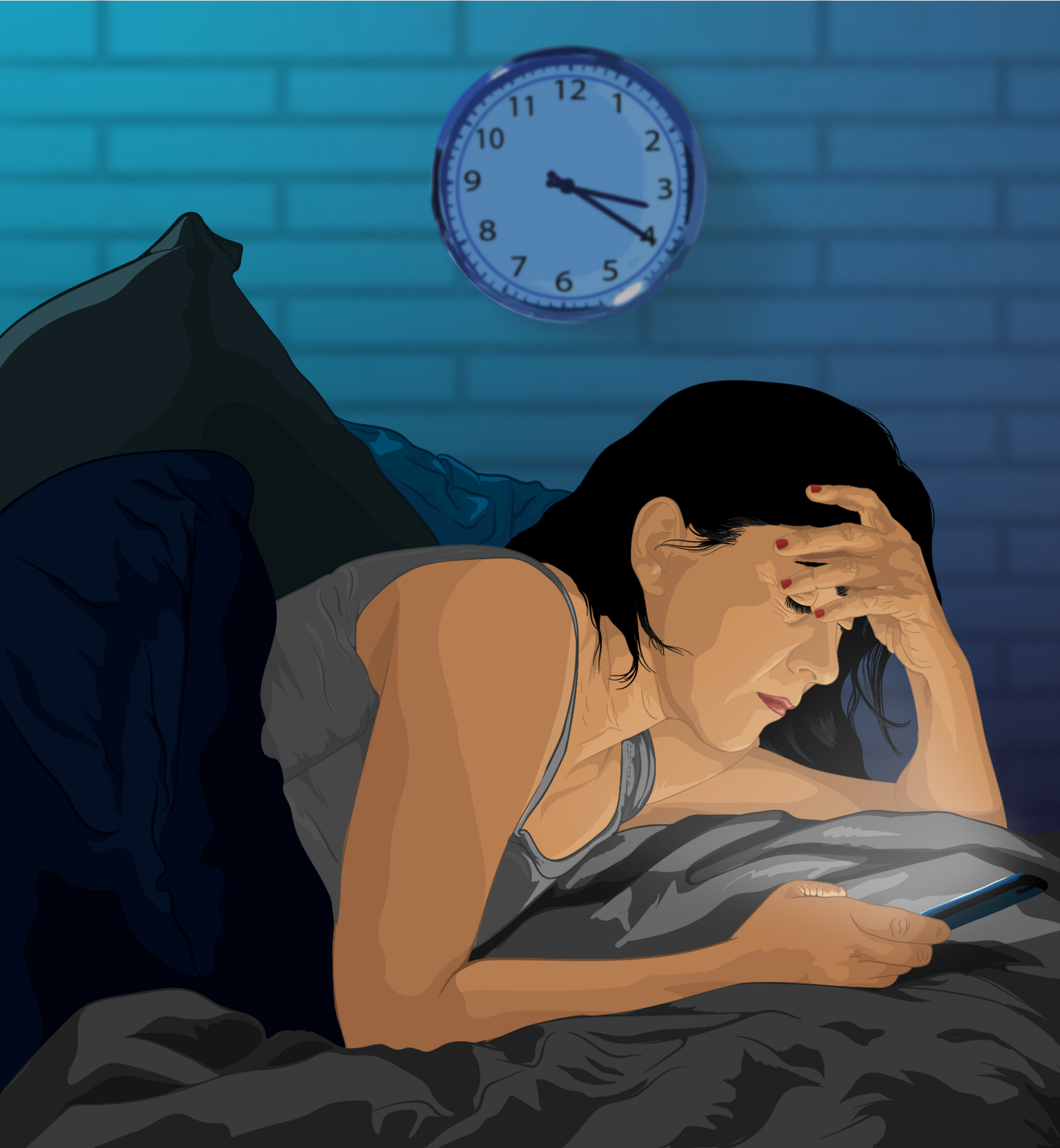 Sleep-themed photo for how stress affects sleep