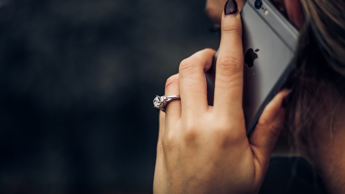 Woman talking on the phone. — a Sleep Finally guide to When the Phone Is Your Lifeline: Harm Reduction Screens.
