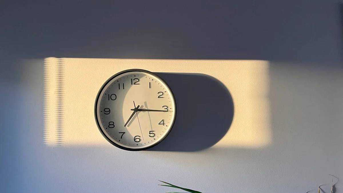 a clock on a wall with a plant next to it — a Sleep, Finally guide to Why You Wake Up at 3am Every Night: The Cortisol Wave